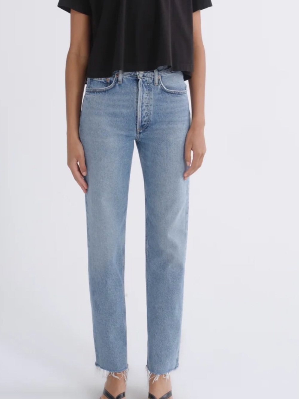 Agolde Lana Jean w/Raw Hem. Size 24